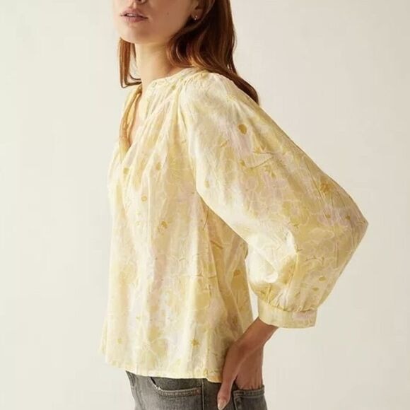 Billabong Dreamy Days Floral Button Up Large Cottagecore Hippie Boho Relaxed - Picture 3 of 10